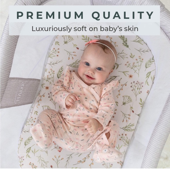🌱 Pobibaby // Premium Bassinet Sheets, Ultra-Soft Cotton Blend (Pk of 2) - Picture 2 of 6